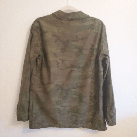 TOPSHOP Woman’s Camo Utility Jacket Size 4 Camouflage - Picture 6 of 8